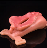 Silicone Sissy Chastity Cage with Belt wearing | 3d-chastity