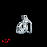 Nub Silver Cobra Male Chastity Cage With 4 Rings - 3d-chastity