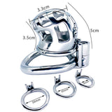 Simple Permanent Chastity Cage lock and ring | 3d-chastity