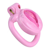 Simulated Pussy Integrated Chastity Cage lock and ring | 3d-chastity