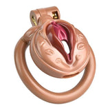 Simulated Pussy Integrated Chastity Cage material finish close | 3d-chastity