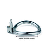 Screw Negative Chastity Cage with Catheter rear | 3d-chastity