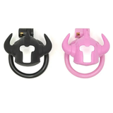 Sissy Bullhorn Chastity Cage wearing | 3d-chastity