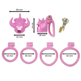 Sissy Bullhorn Chastity Cage side | 3d-chastity