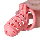 Pink Sissy Spiked 3D Printing Pussy Vaginal Chastity Cage size and shape | 3d-chastity