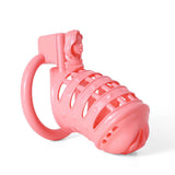 Pink Sissy Spiked 3D Printing Pussy Vaginal Chastity Cage lock and ring | 3d-chastity