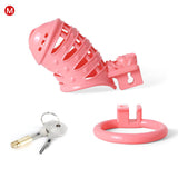 Pink Sissy Spiked 3D Printing Pussy Vaginal Chastity Cage front | 3d-chastity