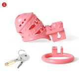 Pink Sissy Spiked 3D Printing Pussy Vaginal Chastity Cage full kit | 3d-chastity