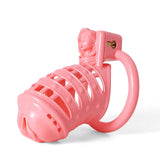 Pink Sissy Spiked 3D Printing Pussy Vaginal Chastity Cage side | 3d-chastity
