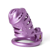 Purple Sissy Spiked 3D Printing Pussy Vaginal Chastity Cage wearing | 3d-chastity