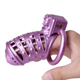 Purple Sissy Spiked 3D Printing Pussy Vaginal Chastity Cage size and shape | 3d-chastity
