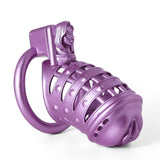 Purple Sissy Spiked 3D Printing Pussy Vaginal Chastity Cage side | 3d-chastity