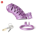 Purple Sissy Spiked 3D Printing Pussy Vaginal Chastity Cage comparison | 3d-chastity