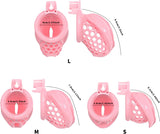 Sissy Silicone Chastity Cage wearing | 3d-chastity