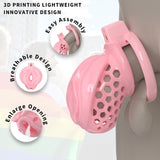 Sissy Silicone Chastity Cage full kit | 3d-chastity