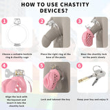Sissy Silicone Chastity Cage front | 3d-chastity
