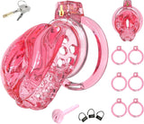 Sissy Silicone Chastity Cage size and shape | 3d-chastity