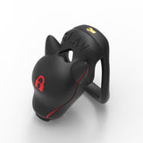 Slave Dog Head Chastity Cage - Invisible Version lock and ring | 3d-chastity