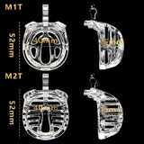 Small Chastity Cage 5 with Catheter Colors to Choose rear | 3d-chastity