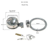 Small Chastity Cage Steel Easy to Pee side | 3d-chastity