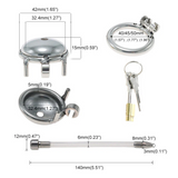 Small Chastity Cage with Catheter size and shape | 3d-chastity