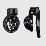 Small Chastity Cage with Silicone Spikes material finish close | 3d-chastity