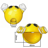 Small Pac-Man Chastity Cage size and shape | 3d-chastity