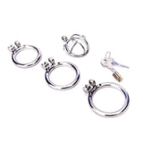 Chastity Device 1.10 Inch to 2.04 Inch LongAll 3 Rings Included front | 3d-chastity
