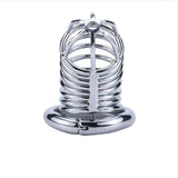 Snake Shaped Metal Chastity Cage side | 3d-chastity