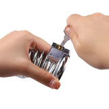 Snake Shaped Metal Chastity Cage material finish close | 3d-chastity