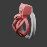 Snakes Entwined Chastity Cage side | 3d-chastity