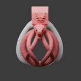 Snakes Entwined Chastity Cage main product | 3d-chastity