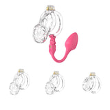 Soft Cobra Chastity Cage with Controlled Butt Plug material finish close | 3d-chastity