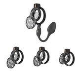 Soft Cobra Chastity Cage with Controlled Butt Plug size and shape | 3d-chastity