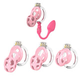Soft Cobra Chastity Cage with Controlled Butt Plug front | 3d-chastity