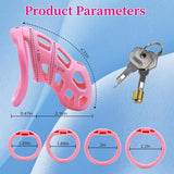 Soft Pink Chastity Cage with Invisible Lock comparison | 3d-chastity