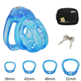 Soft Rubber Cobra Chastity Discreet Cage side | 3d-chastity