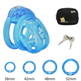 Soft Rubber Cobra Chastity Discreet Cage size and shape | 3d-chastity