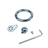 Steel Ball Negative Chastity Cage full kit | 3d-chastity