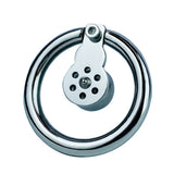 Steel Ball Negative Chastity Cage side | 3d-chastity