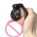 Spidernet Sissy Small 3D Printed Chastity Device material finish close | 3d-chastity