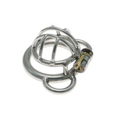 Split Small Steel Chastity Cage size and shape | 3d-chastity