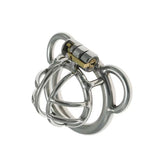Split Small Steel Chastity Cage side | 3d-chastity