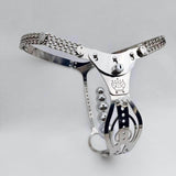 Stainless Steel Chastity Belt for Women lock and ring | 3d-chastity
