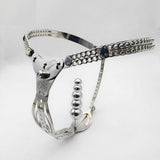 Stainless Steel Chastity Belt for Women wearing | 3d-chastity