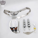 Stainless Steel Chastity Belt for Women material finish close | 3d-chastity