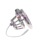Stainless Steel Basket Electric Chastity Cage side | 3d-chastity