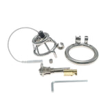 Stainless Steel Basket Electric Chastity Cage material finish close | 3d-chastity