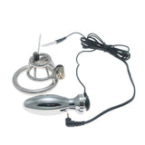 Stainless Steel Basket Electric Chastity Cage full kit | 3d-chastity