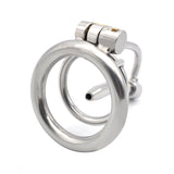 Stainless Steel Chastity Cage Catheter lock and ring | 3d-chastity